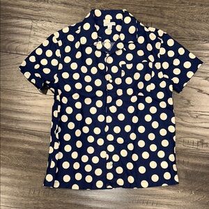 Crewcuts boys polka dot button-down shirt, size 12